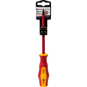 Отвертка диэлектрическая SL 5.5 х 125 мм (двухкомпонентная рукоятка) Ultra Grip КОБАЛЬТ 646-454