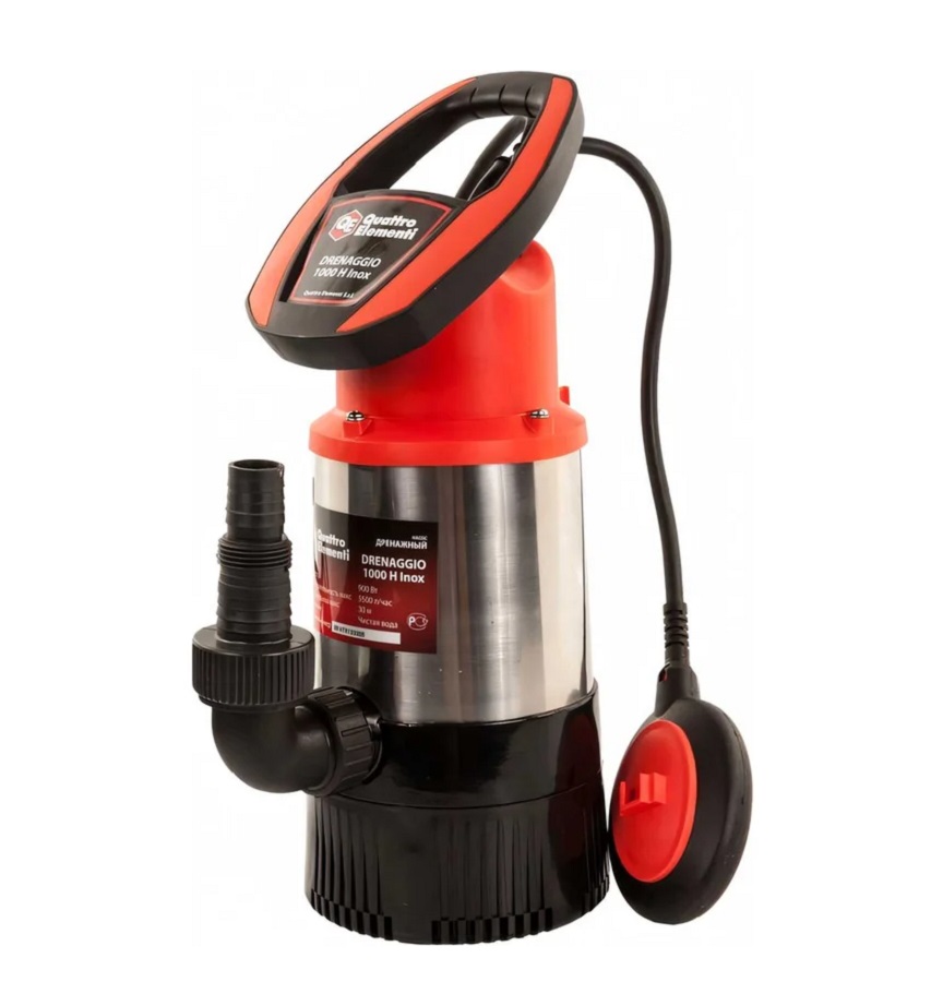 Насос дренажный QUATTRO ELEMENTI Drenaggio 1000 H Inox