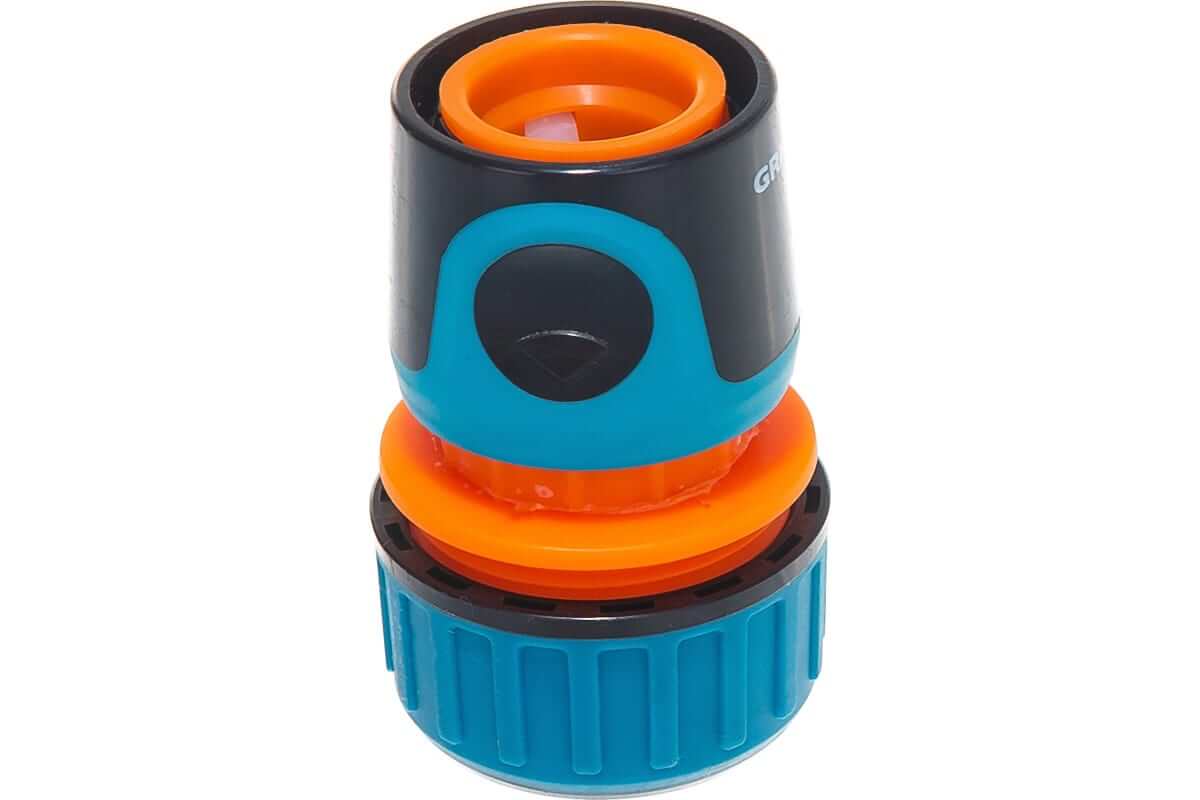 Соединитель GRINDA PROLine TC-34A 3/4'', с автостопом, быстросъем, пластик с TPR 8-426430_z01