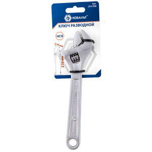 Ключ разводной 210 мм, ширина захвата 30 мм КОБАЛЬТ 244-988
