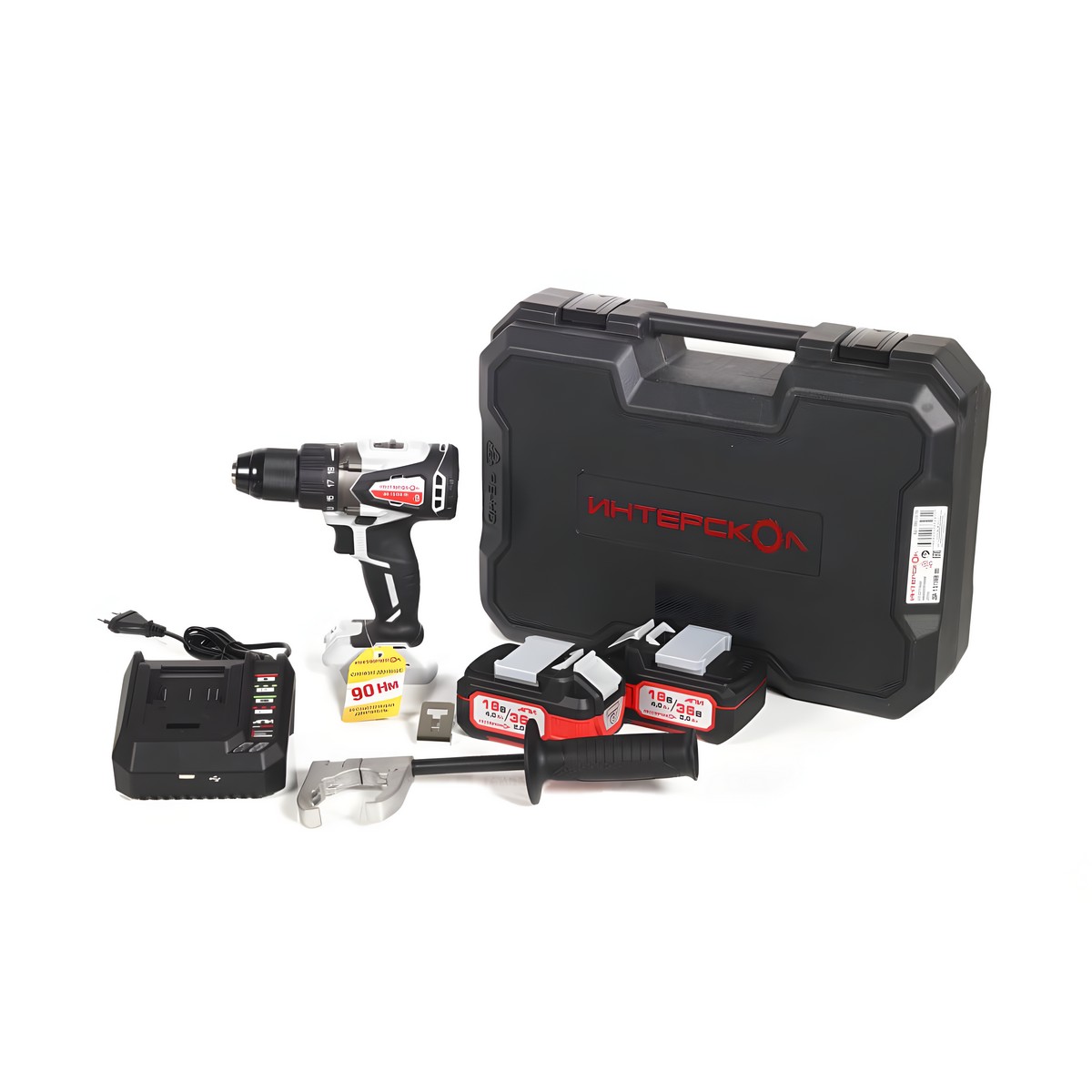 Дрель-шуруповерт аккумуляторная ИНТЕРСКОЛ ДА-13/36В 90 АПИ
