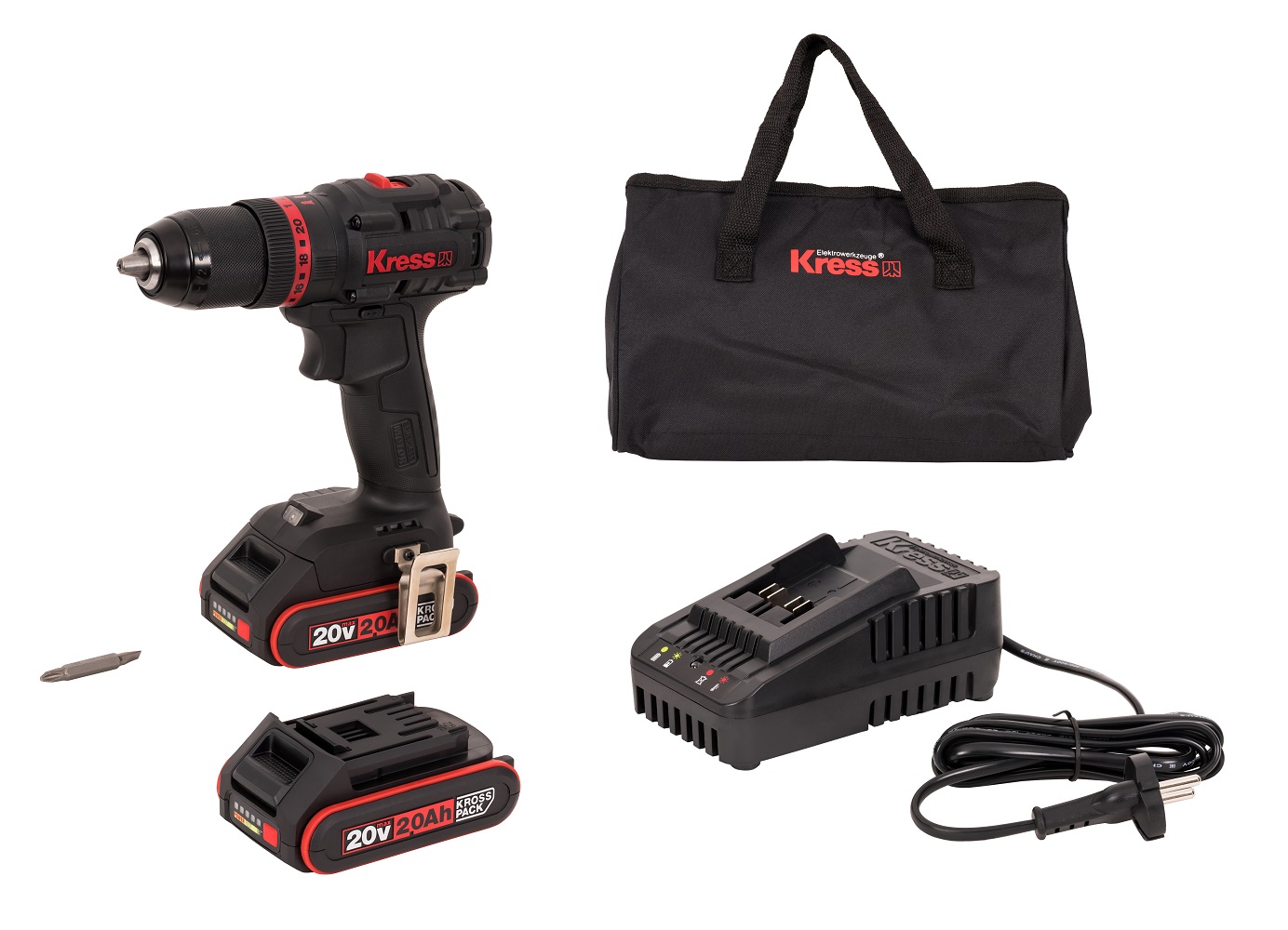 Дрель-шуруповерт ударная аккумуляторная KRESS KUC30.1