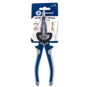 Длинногубцы 200 мм изогнутые КОБАЛЬТ 647-185