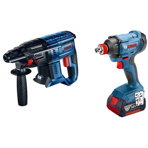 Набор аккумуляторного инструмента BOSCH GDX 180-LI + GBH 180-LI 06019G5221
