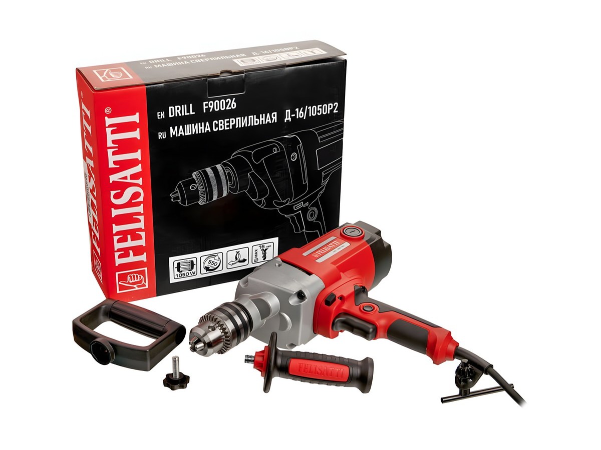Дрель FELISATTI FT9104 HD (1050ВТ, 16 патрон)