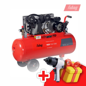 Компрессор FUBAG VCF/100 CM3 + ПОДАРОК Пневмогайковерт ударный FUBAG IW580 (1/2'')