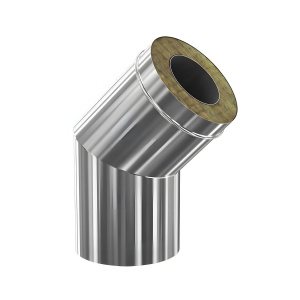 Сэндвич колено 45* d150/200 нерж/нерж