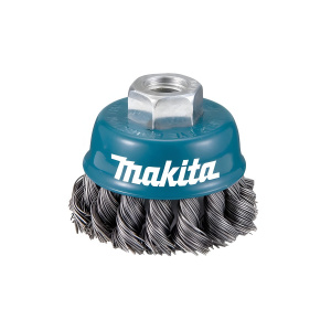 Щетка чашечная 75 мм (для УШМ, М14, витая сталь 0.5 мм) MAKITA D-24131
