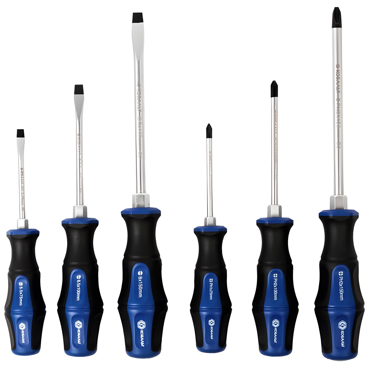 Набор отверток ударных 6 шт. (коробка) Ultra Grip S2 КОБАЛЬТ 646-621