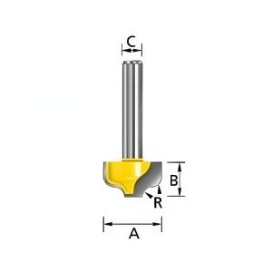 Фреза пазовая фасонная (d8/D19.05/H11.11/L43.11/R3.18) MAKITA D-11047