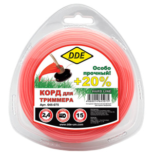 Корд 2.4 мм х 15 м (круглый, армированный) Hard line DDE 645-075
