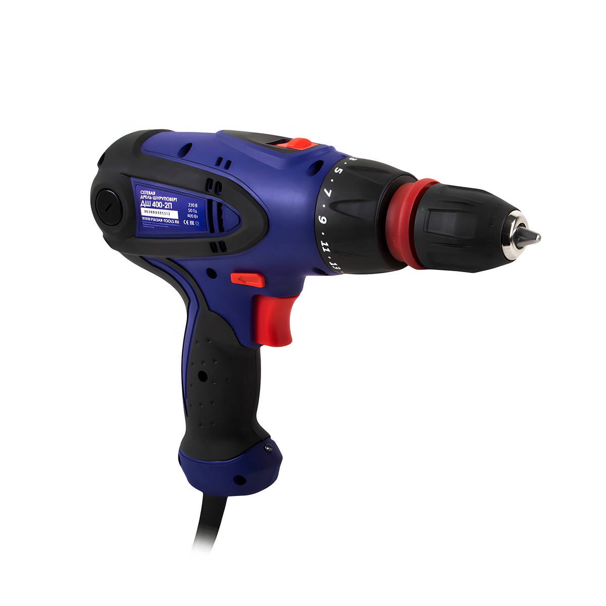 Шуруповерт сетевой ПУЛЬСАР ДШ 400-2П 792-230