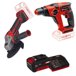 Набор аккумуляторного инструмента Einhell PXC (УШМ TP-AG 18/125 + Перфоратор TE-HD 18/12) 4431155SET