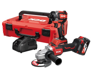 Набор аккумуляторного инструмента DCK KDKIT32 (KDSM03-125 + KDPL208, 18 В, 2*4.0 А/ч, З/У, K-Box)
