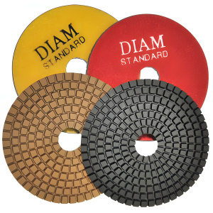 Круг алмазный шлифовальный гибкий 100 мм P400 Wet-Standart DIAM 000143