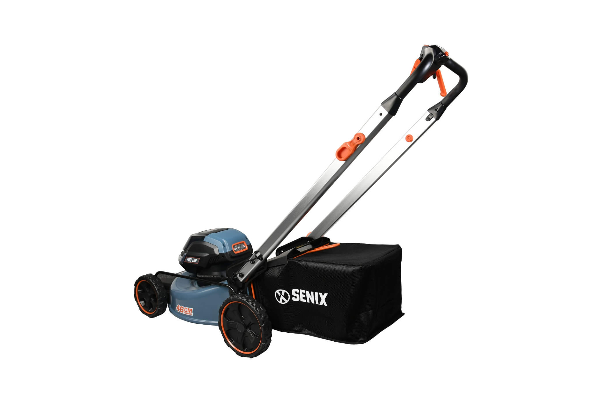 Газонокосилка аккумуляторная самоходная SENIX LSSX2-H-EU, 2X2 40V, 46см, 2акб, 1зу