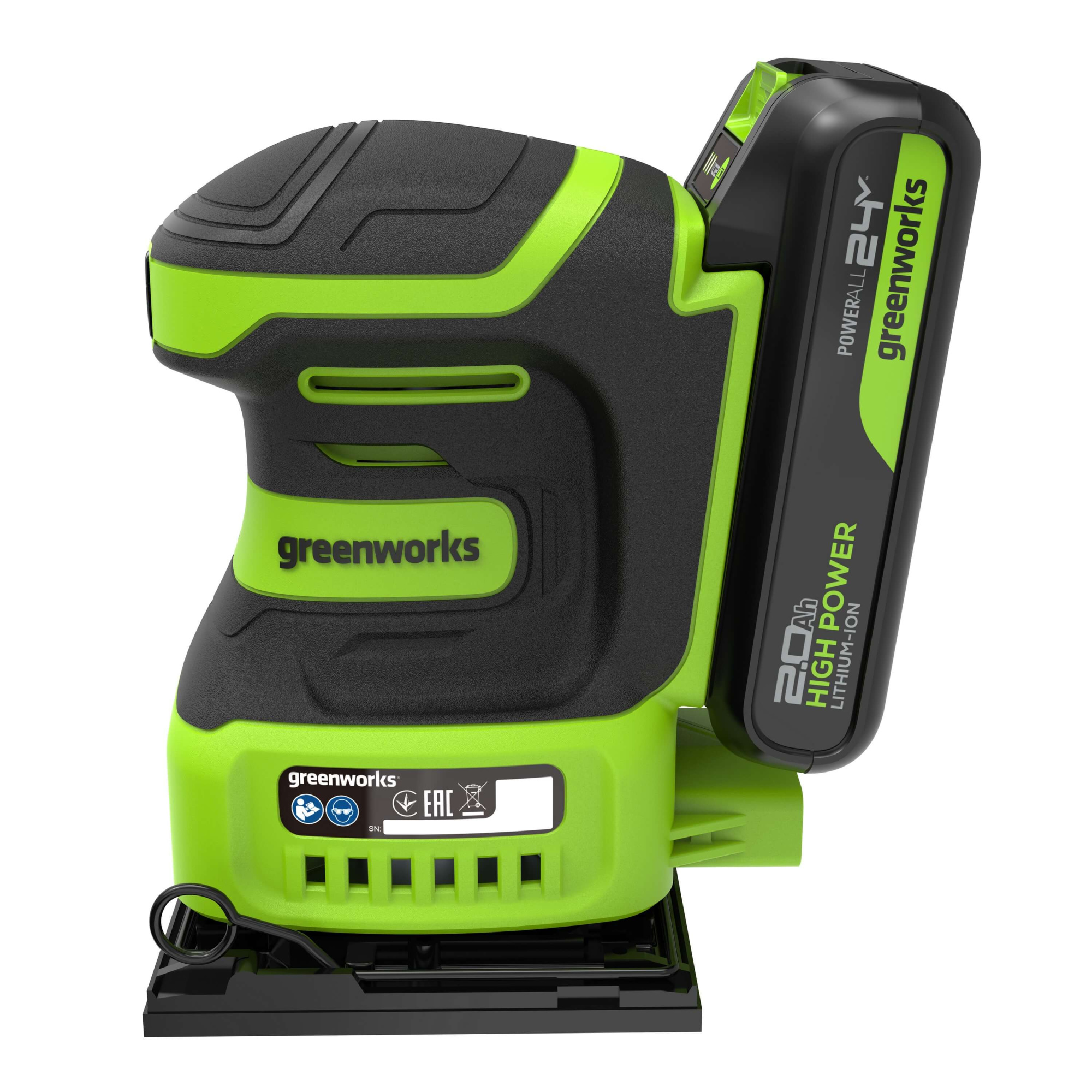 Машина плоскошлифовальная аккумуляторная GREENWORKS G24SS14 3100507CUA