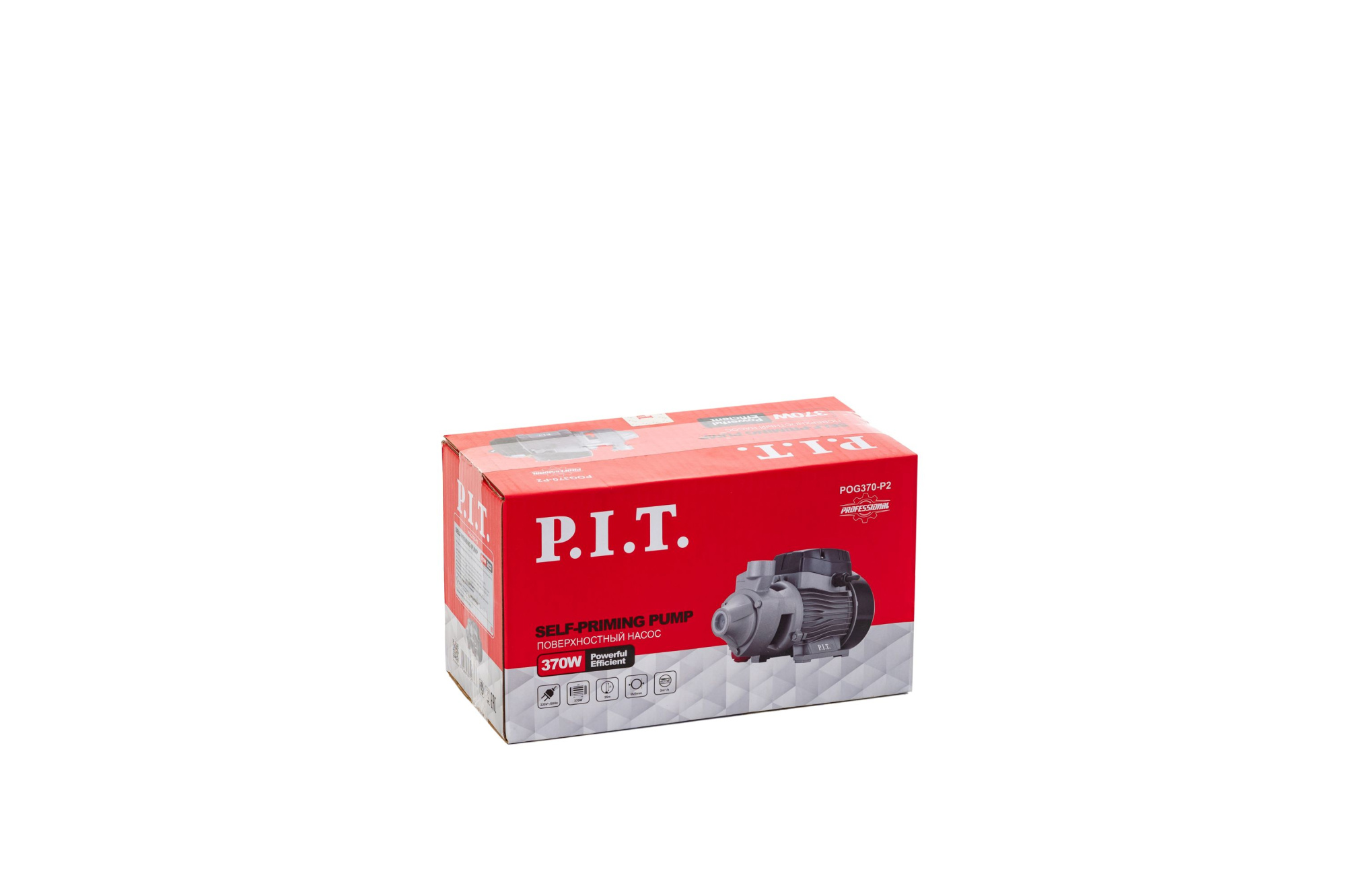 Насос центробежный электрич. P.I.T. POG370-P2 (370Вт, напор 35м, 33л/мин, металл.насос.часть, медь)