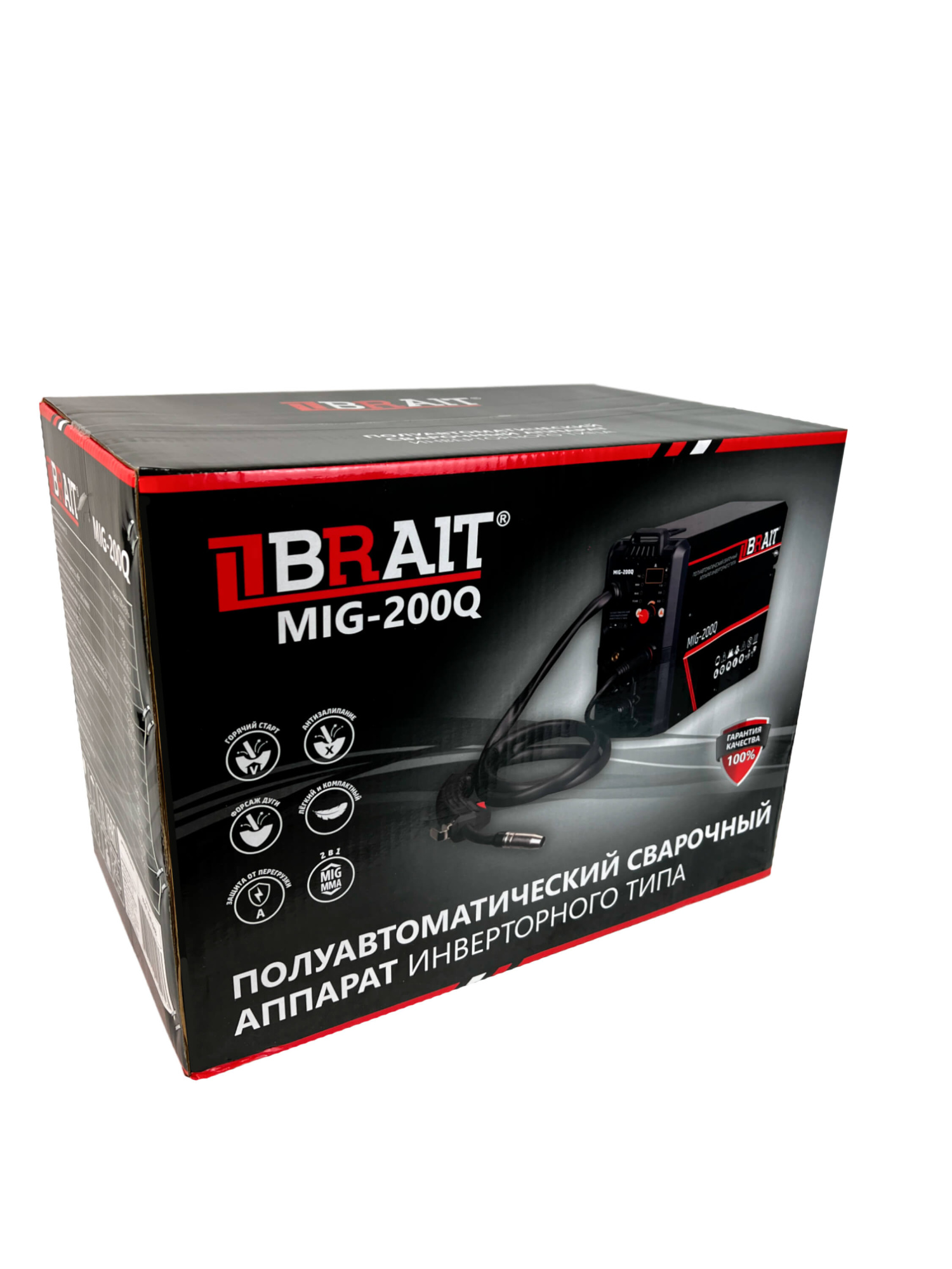 Инвертор сварочный полуавтомат BRAIT МIG-200Q 18.01.020.043