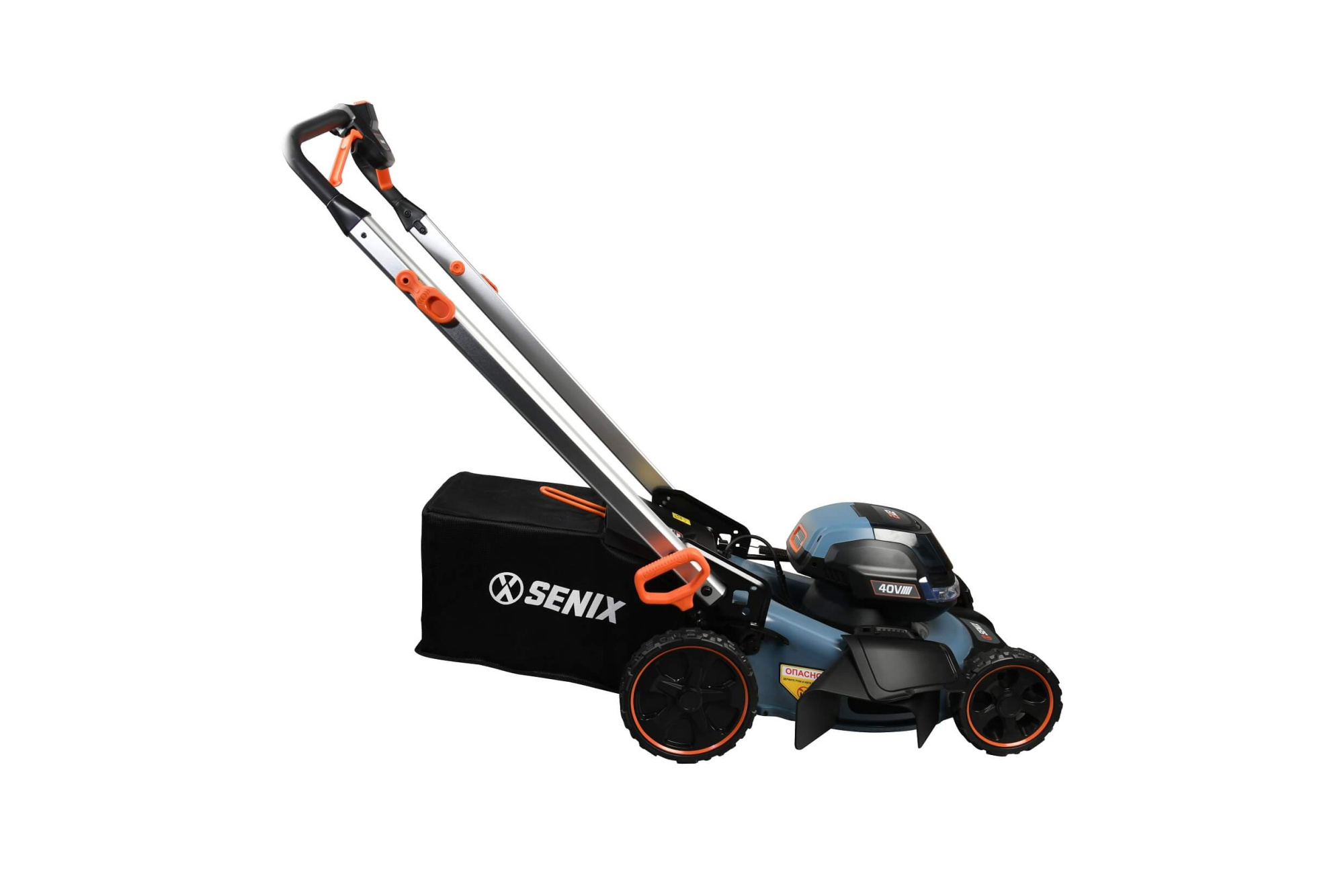 Газонокосилка аккумуляторная самоходная SENIX LSSX2-H-EU, 2X2 40V, 46см, 2акб, 1зу