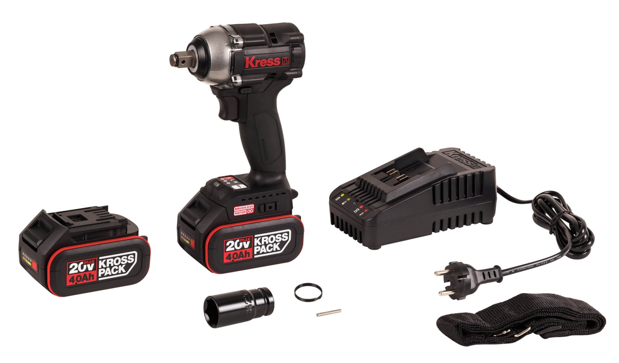 Гайковерт ударный аккумуляторный KRESS KU272.2